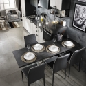 Hängelampe modern mit 3 Lichtern durchsichtig h110 cm Tin Verkauf
