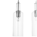 Hängelampe modern mit 3 Lichtern durchsichtig h110 cm Tin Sales