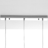 Hängelampe modern mit 3 Lichtern durchsichtig h110 cm Tin Katalog