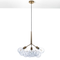 Hängelampe modern mit verstellbarem Kabel und durchsichtigen Kugeln Anne Angebot