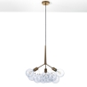 Hängelampe modern mit verstellbarem Kabel und durchsichtigen Kugeln Anne Angebot