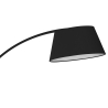 Stehlampe bogenförmig schwarz aus Metall mit Marmorsockel h205 cm Stelo Angebot