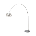Stehlampe bogenförmig aus Metall mit Marmorsockel h220 cm Bow Aktion