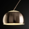 Stehlampe bogenförmig aus Metall mit Marmorsockel h220 cm Bow Sales