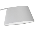 Stehlampe bogenförmig aus Metall weiß mit Marmorsockel h160 cm Moines Angebot