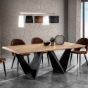 Esstisch 200x100cm modern mit geometrischem Untergestell 8 Plätze Dabliu Verkauf