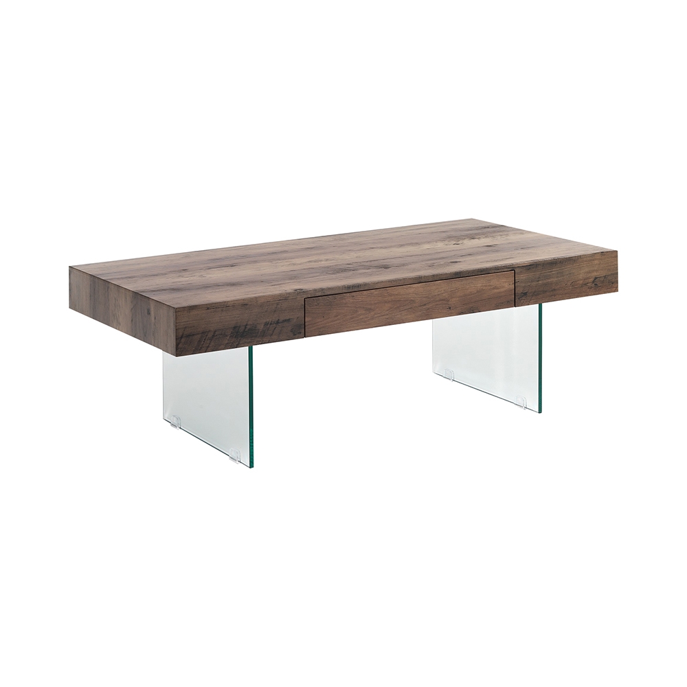 Wohnzimmertisch modern aus Holz mit Glasbeinen 110x60cm Manhattan Aktion Wohnzimmertisch modern aus Holz mit Glasbeinen 110x60cm Manhattan Aktion