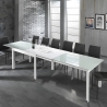 Glastisch ausziehbar 120-350x83cm für Esszimmer Küche Far Verkauf