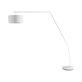 Stehlampe bogenförmig aus weißem Metall h175 cm Norman Aktion
