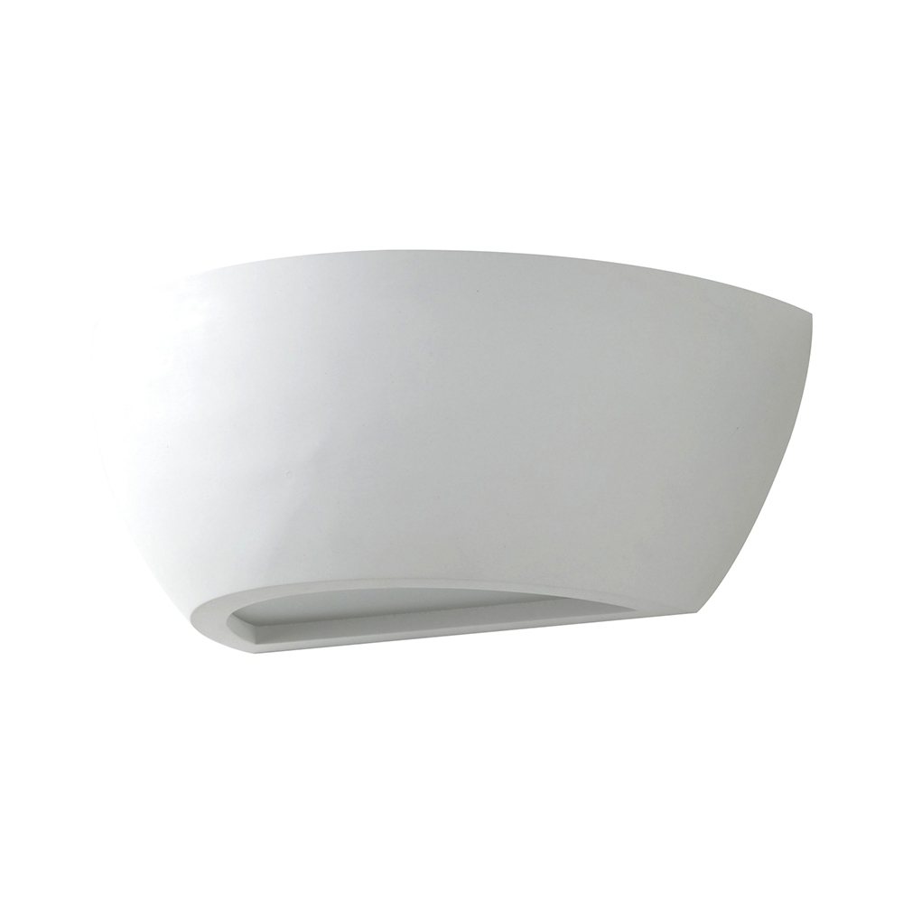 Wandlampe minimalistisch modern aus weißer Keramik Salem Aktion Wandlampe minimalistisch modern aus weißer Keramik Salem Aktion