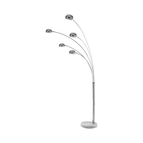 Stehlampe modern mit 5 verstellbaren Lampenschirmen h216 cm Wellington Aktion