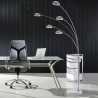 Stehlampe modern mit 5 verstellbaren Lampenschirmen h216 cm Wellington Verkauf