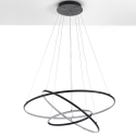 Hängelampe LED mit verschlungenen Ringen Ø80 cm Kering Rabatte