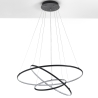 Hängelampe LED mit verschlungenen Ringen Ø80 cm Kering Rabatte