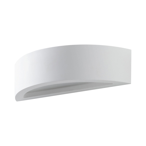 Wandlampe modern minimalistisch weißer Gips 30cm Tony Aktion