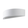 Wandlampe modern minimalistisch weißer Gips 30cm Tony Aktion