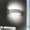 Wandlampe modern minimalistisch weißer Gips 30cm Tony Verkauf