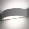 Wandlampe modern minimalistisch weißer Gips 30cm Tony Angebot