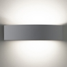Wandlampe modern minimalistisch weißer Gips 30cm Tony Rabatte