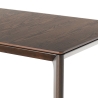 Esstisch ausziehbar 160-240x90cm in dunklem Walnuss Komodo Wood Sales