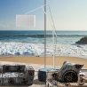 Stehlampe weiss verstellbar aus Metall h210 cm Sayonara White. Rabatte