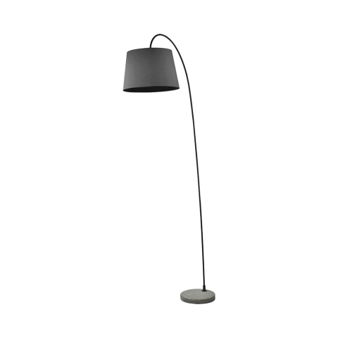Stehlampe minimalistisch schwarz mit Betonsockel h210 cm Romina Black Aktion