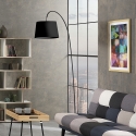 Stehlampe minimalistisch schwarz mit Betonsockel h210 cm Romina Black Angebot