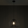 Hängelampe modern schwarz aus Metall mit verstellbarem Kabel Ø42 Lynton B Rabatte
