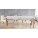 Wohnzimmer- Küchenstühle 4er Set aus Samt im skandinavischen Stil Smart Soft Lagerbestand