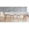 Wohnzimmer- Küchenstühle 4er Set aus Samt im skandinavischen Stil Smart Soft Lagerbestand