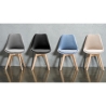 Wohnzimmer- Küchenstühle 4er Set aus Samt im skandinavischen Stil Smart Soft 