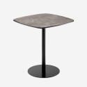 Esstisch 70x70cm für Restaurant Küche schwarz Marmoreffekt Mikee+ Aktion