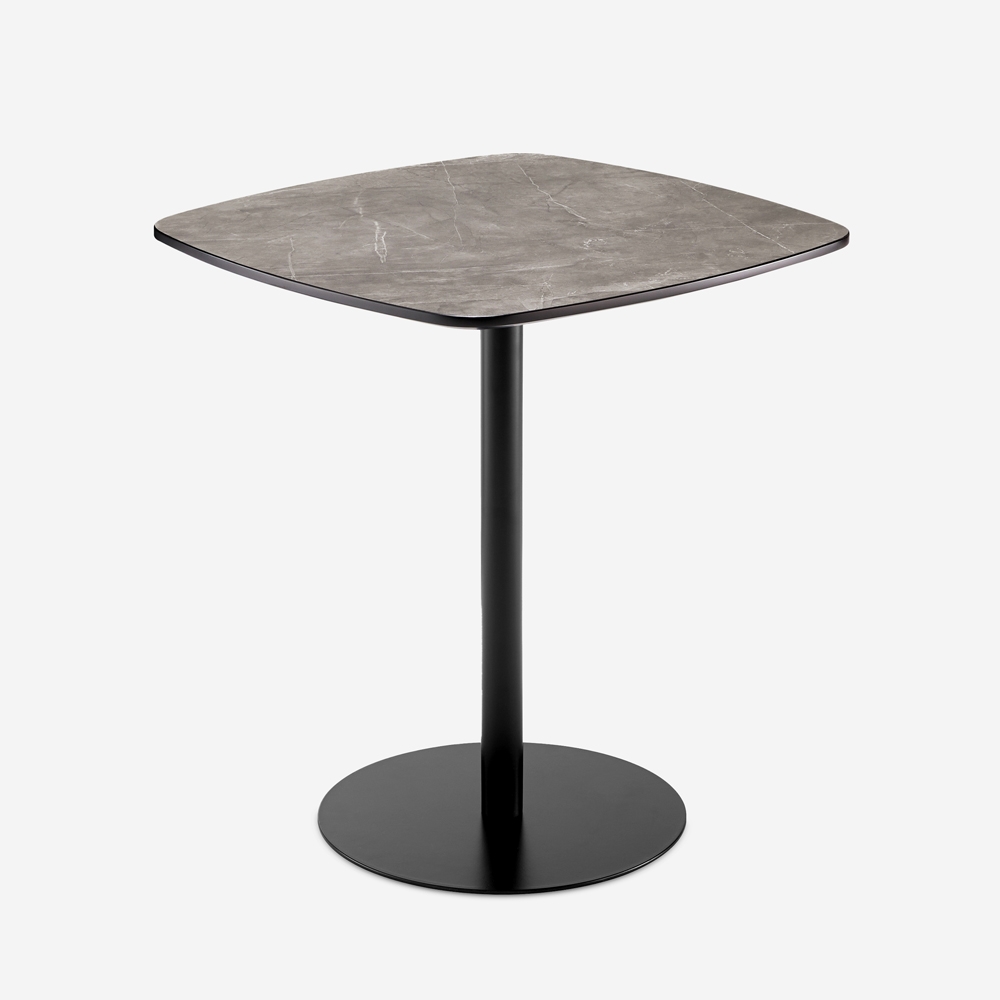 Esstisch 70x70cm für Restaurant Küche schwarz Marmoreffekt Mikee+ Aktion Esstisch 70x70cm für Restaurant Küche schwarz Marmoreffekt Mikee+ Aktion