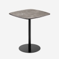 Esstisch 70x70cm für Restaurant Küche schwarz Marmoreffekt Mikee+ Aktion