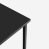 Tisch 70x70cm hoch für Bar Küche Bistrot aus Metall in schwarz und weiß Zakis Auswahl