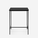 Tisch 70x70cm hoch für Bar Küche Bistrot aus Metall in schwarz und weiß Zakis Angebot