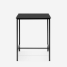 Tisch 70x70cm hoch für Bar Küche Bistrot aus Metall in schwarz und weiß Zakis Angebot