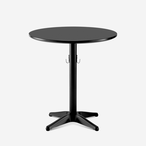 Tisch 70cm rund für Bar Pub Restaurant mit Taschenhaken Engys Aktion