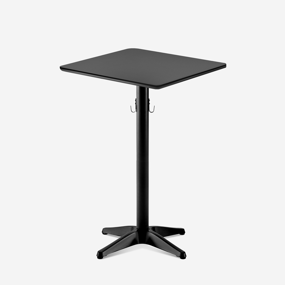 Stehtisch 70x70x105cm schwarz für Bar-Bistro mit Taschenhaken Jotor+ Aktion Stehtisch 70x70x105cm schwarz für Bar-Bistro mit Taschenhaken Jotor+ Aktion