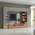 Moderne Wohnwand mit Vitrine und Bücherregal Egypt WT Aktion