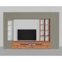 Moderne Wohnwand mit Vitrine und Bücherregal Egypt WT Rabatte