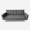 Schlafsofa 2-Sitzer verstellbar Click-Clac, Armlehne und Getränkehalter Otium Rabatte