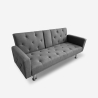 Schlafsofa 2-Sitzer verstellbar Click-Clac, Armlehne und Getränkehalter Otium Sales
