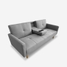 Schlafsofa 2-Sitzer nordischer Stil mit Armlehne Getränkehalter Donum Sales