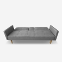 Schlafsofa 2-Sitzer nordischer Stil mit Armlehne Getränkehalter Donum Lagerbestand