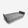 Schlafsofa 2-Sitzer nordischer Stil mit Armlehne Getränkehalter Donum Verkauf