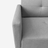 Schlafsofa 2-Sitzer nordischer Stil mit Armlehne Getränkehalter Donum Auswahl