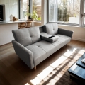 Schlafsofa 2-Sitzer nordischer Stil mit Armlehne Getränkehalter Donum Aktion