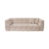 Sofa 3-Sitzer modern in gemustertem Stoff mit Kissen 235cm Cady 3 Angebot