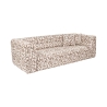 Sofa 3-Sitzer modern in gemustertem Stoff mit Kissen 235cm Cady 3 Verkauf